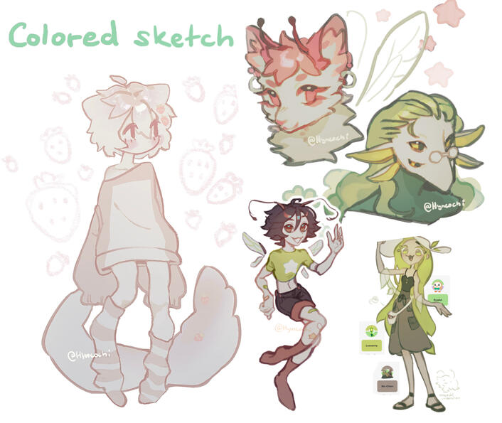 Untitled Colored sketch examples